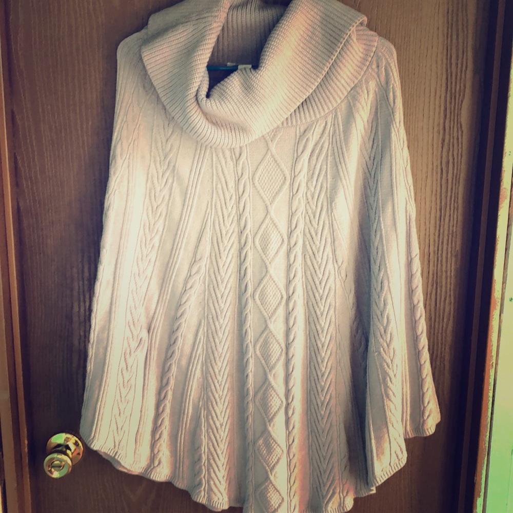 White House Black Market poncho